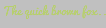 Image with Font Color B7CF6E and Background Color C0C0C0